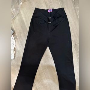 Edikted bell bottom buckle pants